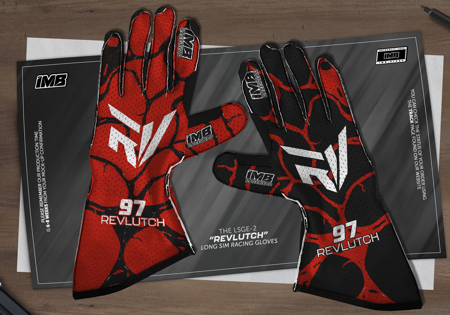 The Revlutch LSGE-2 Long Racing Gloves