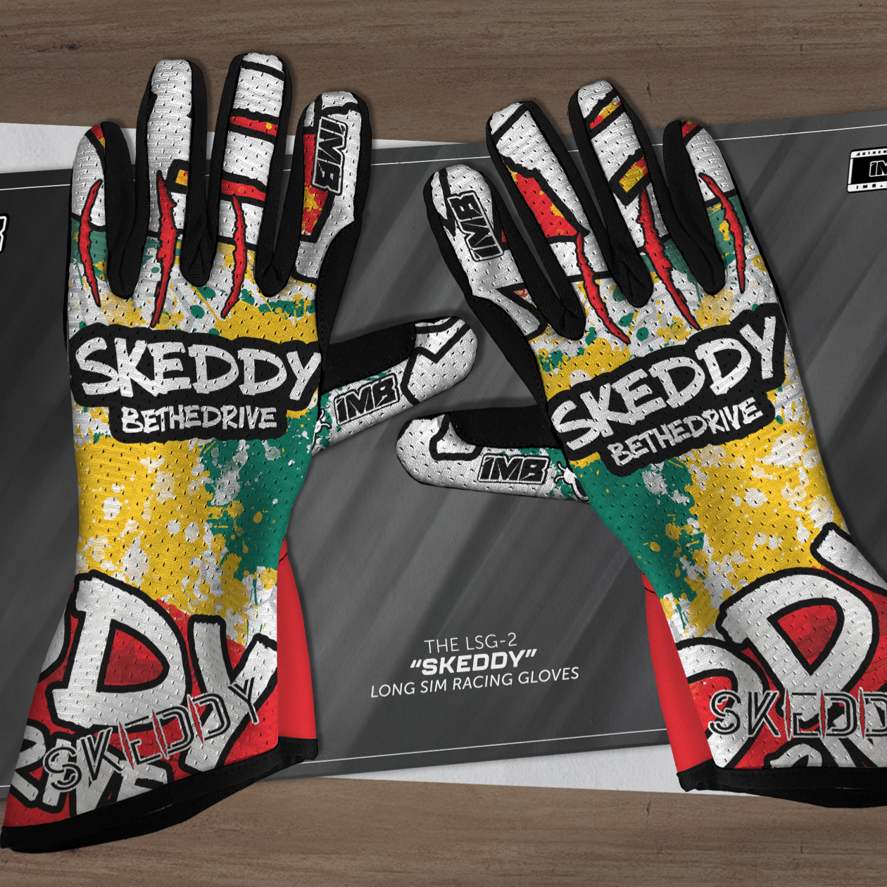The SKEDDY LSG-2 Long Sim Racing Gloves