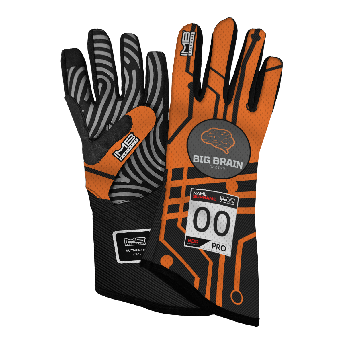 Big Brain Racing LSG-2 Short Sim Racing Gloves