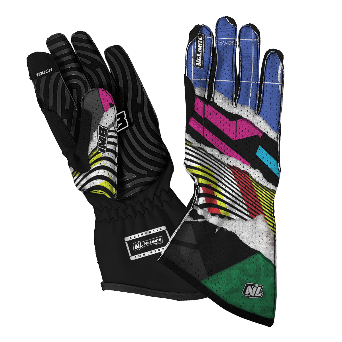 External Stitched Long Sim Racing Gloves | IMB – IMB Racewear