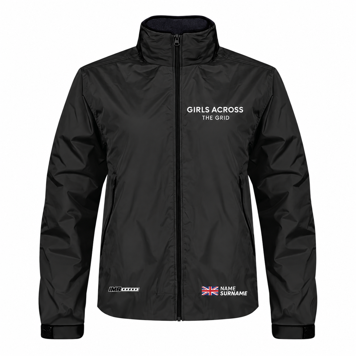 Girls Across The Grid Black Soft Shell Team Jacket