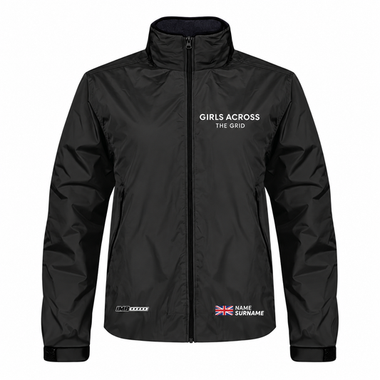 Girls Across The Grid Black Soft Shell Team Jacket
