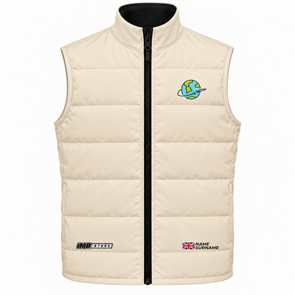 Girls Across The Grid Cream Team Gilet