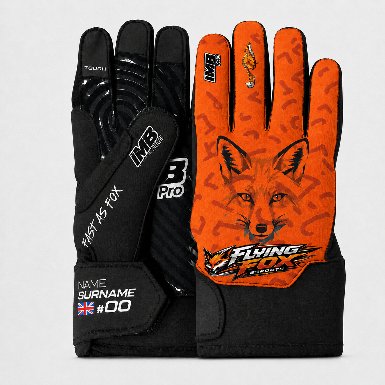 The Flying Fox Pro V3 Internal Stitch Racing Gloves