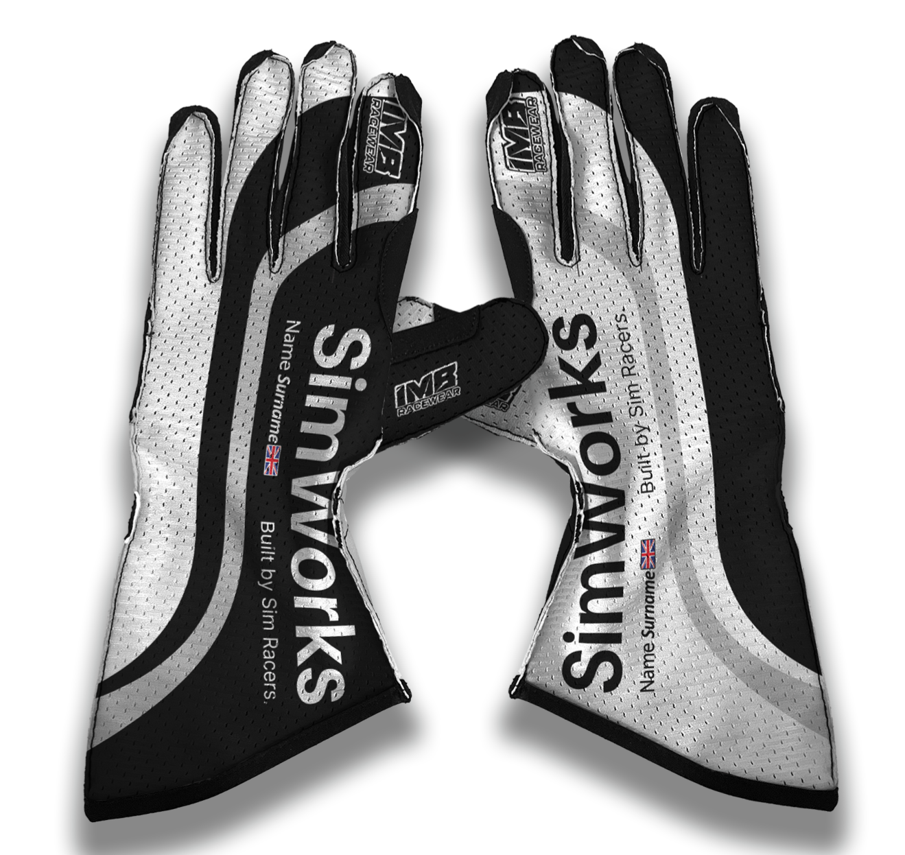 SimWorks long cuff sim racing gloves
