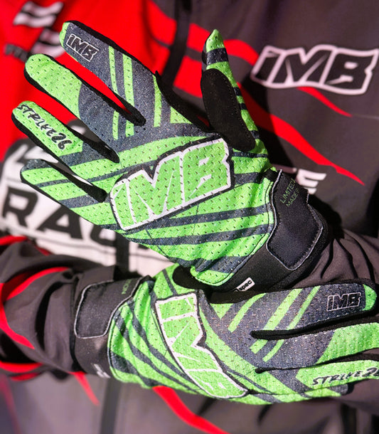 The STRIKE GREEN 2026 SSG-2 Short Sim Racing Gloves