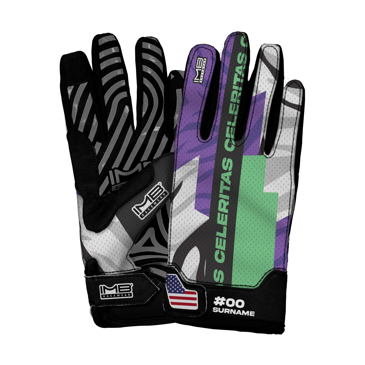 Celeritas Sim Racing SSGE-2 External Stitched Short Sim Racing Gloves