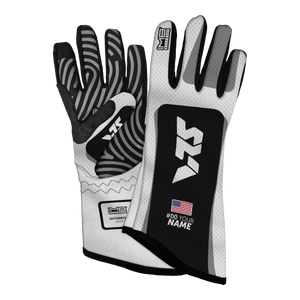 VRS LSG-2 Long Sim Racing Glove - White